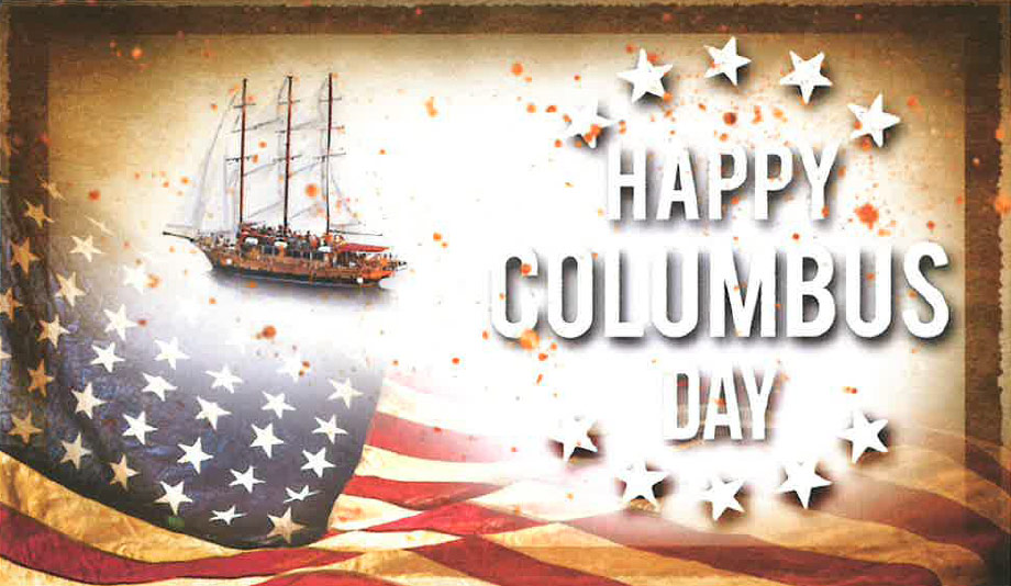 Columbus Day bank closure notice